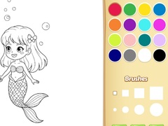 Játék Mermaid Coloring Book For Kids