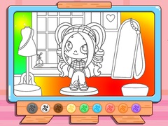 Játék Coloring Book: Avatar Girl Dress Up Shopping